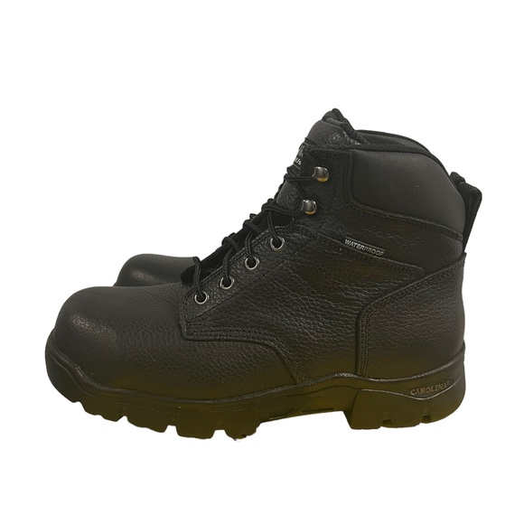 CAROLINA Mens Circuit 6” Composite Toe Leather Work Boot CA3537 Black - Picture 2 of 12